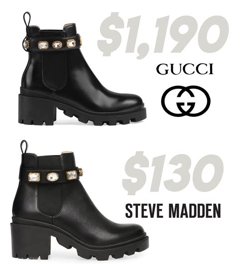 gucci shoes dupe|steve madden boots gucci dupe.